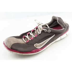 Nike Women Sz 6.5 M Brown Lace Up Running Mesh Shoe‎